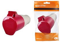 Розетка 225 переносная 3Р+РЕ+N 32А 380В IP44 ТДМ          