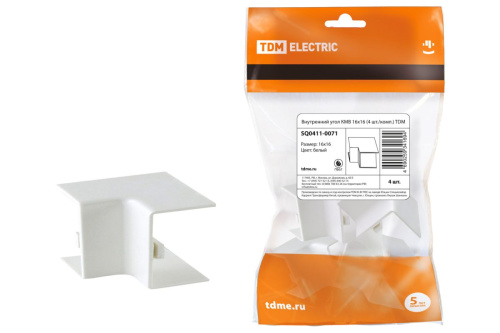 Внутренний угол КМВ 16х16  (4 шт./комп.) ТДМ                                        