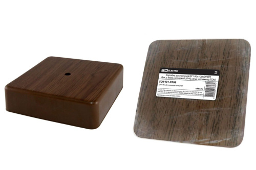 Коробка распаячная КР 100х100х29 ОП бук, с клем. колодкой, IP40, инд. штрихкод ТДМ                                        