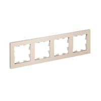 Рамка AtlasDesign 4м бежевый, универсальная (упак-15шт) SchE          