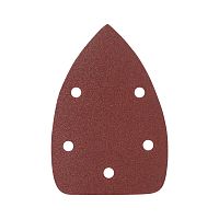 Треугольник шлифовальный на липучке, 140х140х80мм, Р80, 5 отверстий, (упаковка - 5 шт) PATRIOT          