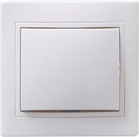 Выключатель с/у Кварта 1кл белый IP20 10А ИЭК          