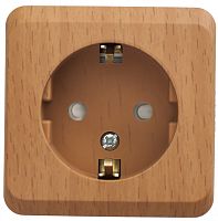 Розетка о/у Этюд 1м с/з с з/ш бук IP20 16А (упак-17шт) SchE          