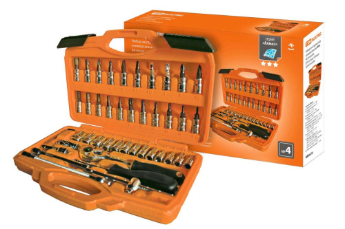 Набор инструментов универсальный №4, 46 позиций, CR-V сталь "Алмаз" ТДМ                                        