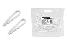 Дюбель-хомут ДХК-18 для круглого кабеля 11-18мм нейлон белый (100шт) ТДМ          