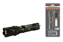 Фонарь"Тактика 4", аккум.,1 LED 5 Вт CREE, 170 лм, алюм., фокус., 1х18650, ТДМ          