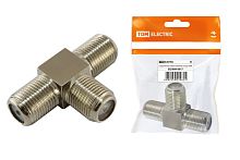 Соединитель кабеля тройник гнезда, инд. упаковка ТДМ          