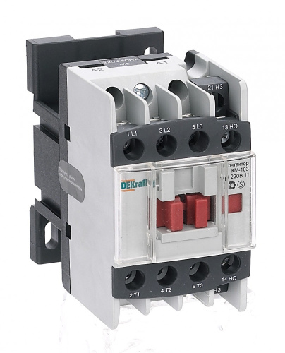 Контактор  12А 220В АС3 КМ-103 DEKraft                                        