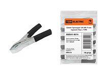 Зажим "крокодил" ЗК 30А 75мм черный (10шт) ТДМ          