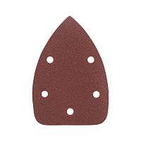 Треугольник шлифовальный на липучке, 140х140х80мм, Р120, 5 отверстий, (упаковка - 5 шт) PATRIOT          