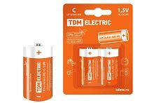 Элемент питания LR14 C Alkaline 1,5V BP-2 (в упак - 2 шт) ТДМ          