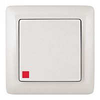 Выключатель ХИТ С/У 1-клавишный с подсветкой 6А, 250В, БЕЛЫЙ. Россия SchE          