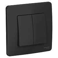 Выключатель с/у Бланка 2кл антрацит IP20 10А (упак-10 шт) SchE          