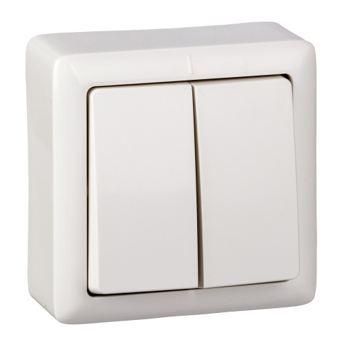 Выключатель ХИТ О/У 2-кл. 6А, белый 250В, SchE                                        