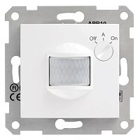 Датчик движения с/у Sedna белый механизм 10А 230В с выдержкой времени и регулированием мин.осв. SchE          