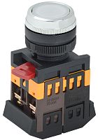 Кнопка ABLFS-22 белый неон 240В 1з+1р ИЭК          