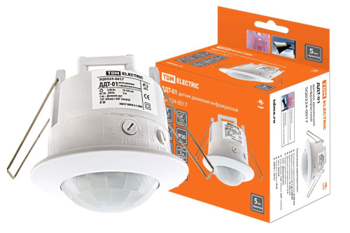 Датчик движения 1200Вт ДДТ-01 вместо точеч.свет IP20 ТДМ                                        