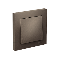 Выключатель с/у AtlasDesign 1кл мокко, в сборе IP20 10А (упак-10шт) SchE          
