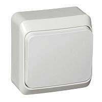 Переключатель о/у Этюд 1кл. белый, IP20 10А на 2 направления (упак-25шт) SchE          