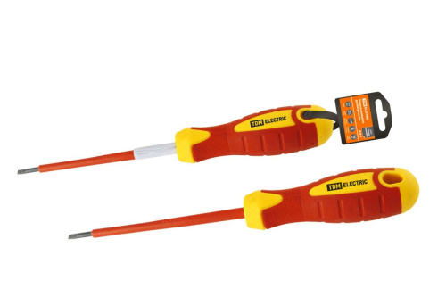 Отвертка шлицевая диэлектрическая тип SL6x150, серия «ЭкспертЭлектрик» ТДМ                                        