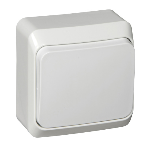 Переключатель о/у Этюд 1кл. белый, IP20 10А на 2 направления (упак-25шт) SchE                                        