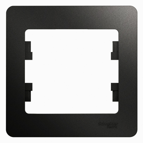 Рамка GLOSSA 1м антрацит (упак-45шт) SchE                                        