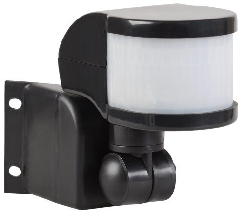 Датчик движения 1100Вт ДД 018В угловой черный,270 град, дальность 12м, IP44, ИЭК                                        