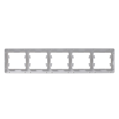 Рамка GLOSSA 5м алюминий, горизонтальная (упак-5шт) SchE                                         фото 2                    