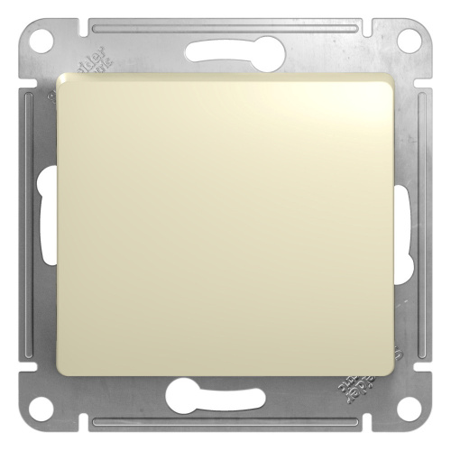 Выключатель с/у GLOSSA 1кл бежевый, механизм IP20 10А (упак-20шт) SchE                                        