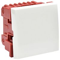 Выключатель одноклавишный на 2 модуля. ВКО-21-00-П ИЭК          