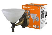 Светильник НББ 21-60-1731 УХЛ4 (черный под золото, плафон конус алебастр) ТДМ          