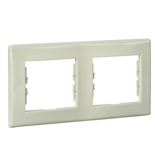 Рамка Sedna 2м бежевый горизонтальная IP44 (упак-1шт) SchE                                        