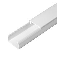 Кабель-канал белый 2-й замок в п/э 25х16 мм (80м/уп) Промрукав          