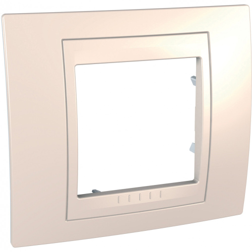 Рамка Unica Хамелеон 1м бежевый SchE                                         фото 4                    