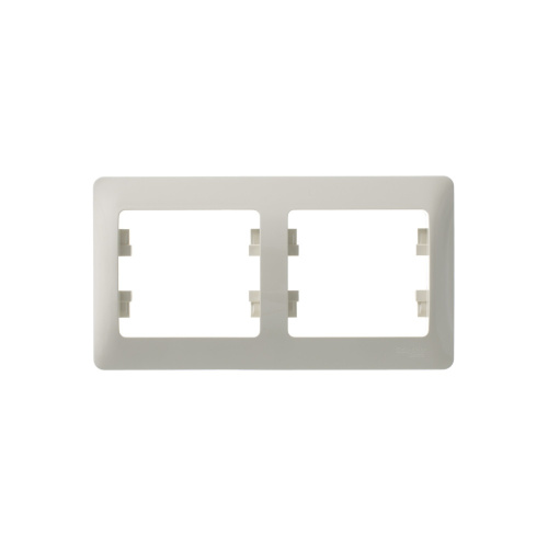 Рамка GLOSSA 2м бежевый, горизонтальная (упак-30шт) SchE                                         фото 3                    