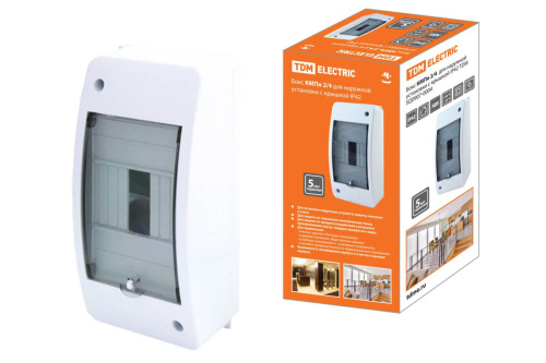 Бокс пластиковый КМПн 2/4 98х198х84 IP42 ТДМ                                        