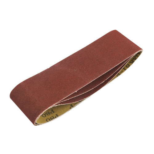 Лента абразивная 75ммх533мм,  Р80, 3шт EDGE by Patriot                                        