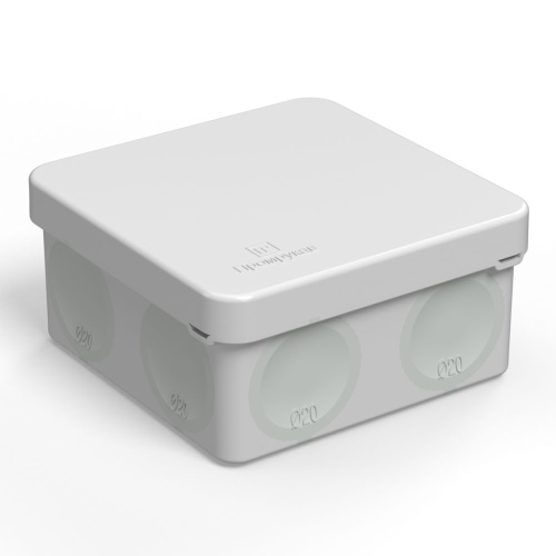 Коробка распределительная для прямого монтажа двухкомпонентная HF 80х80х40 (132шт/кор) Промрукав                                        