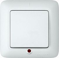 Выключатель с/у Прима 1кл белый IP20 6А с инд. (упак-96шт) SchE          