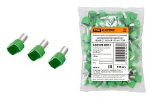 Наконечник-гильза изолированный 16х14 штыревой втулочный зеленый (уп./100 шт) НШвИ ТДМ          
