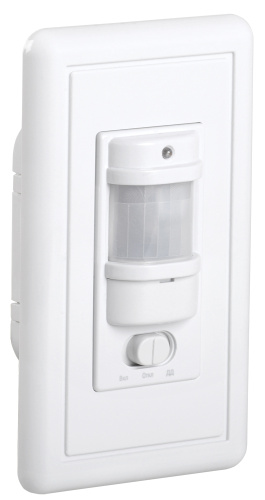 Датчик движения 1200Вт ДД 028 белый, угол обз. 140град., дальность 9м, IP20,белый ИЭК                                        